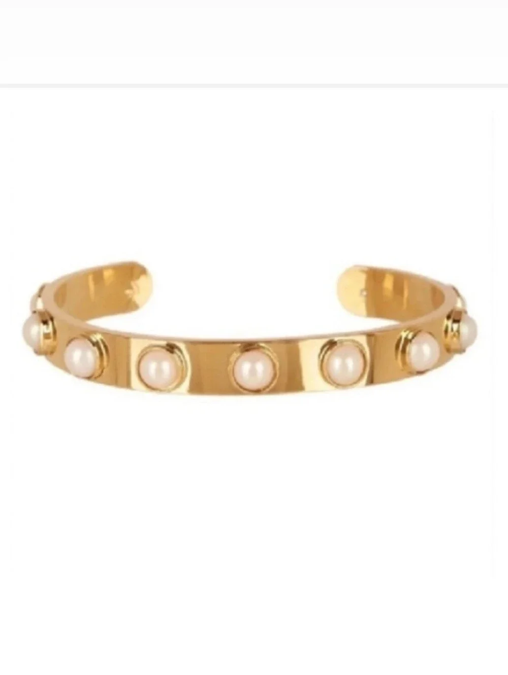 NWT Kate Spade tagalong cuff bracelet pearl - Picture 4 of 9
